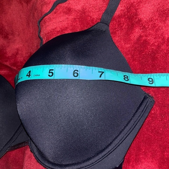 DKNY Litewear Custom Lift padded T-shirt Bra Sz 38C Black - Picture 8 of 14
